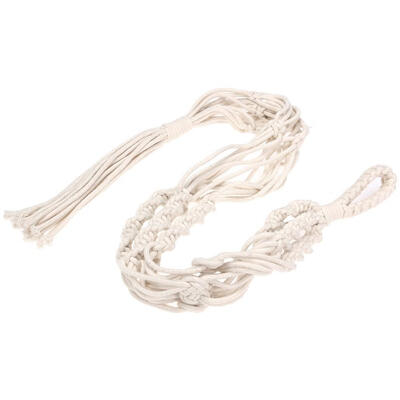 2pcs Retro Plant Flowerpot Weave Rope Hanging Basket Garden Home Decoration