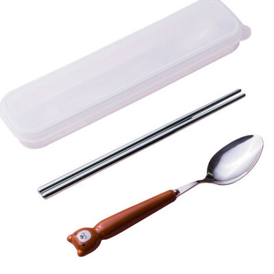 Portable 3pcs Stainless Steel Cutlery Cartoon Set Cute Animal Fork Dinner Children Dinnerware Set Tableware Case Kit
Portable 3pcs Stainless Steel Cutlery Cartoon Set Cute Animal Fork Dinner Children Dinnerware Set Tableware Case Kit