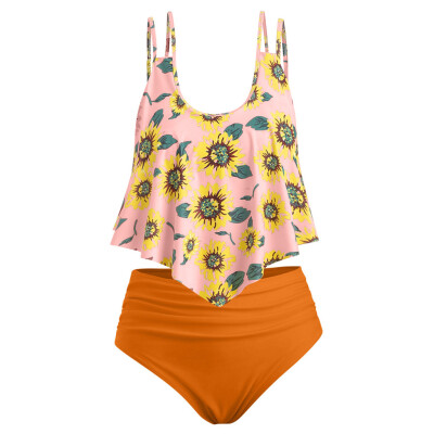Roseonmyhand Women Two Pieces Bathing Suits Top Ruffled With High Waisted Bottom Bikini Set
Roseonmyhand Women Two Pieces Bathing Suits Top Ruffled With High Waisted Bottom Bikini Set