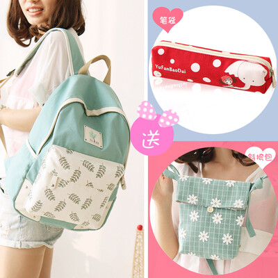 Yufan canvas double shoulder bag Korean version of high school students schoolbags junior high school students college wind day
Yufan canvas double shoulder bag Korean version of high school students schoolbags junior high school students college wind day