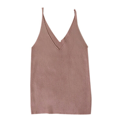 Women Summer Fashion Slim Fit Breathable V-neck Sexy All-match Solid Color Camisole Top
Women Summer Fashion Slim Fit Breathable V-neck Sexy All-match Solid Color Camisole Top