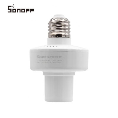 Sonoff Slampher RF E27 Wireless LED Bulb Holder Smart 433MHz RF & WiFi Light Screw Bulb Wifi Lamp Socket RF Remote Control Timing
Sonoff Slampher RF E27 Wireless LED Bulb Holder Smart 433MHz RF & WiFi Light Screw Bulb Wifi Lamp Socket RF Remote Control Timing