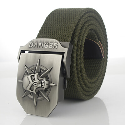 Skull Alloy Automatic Buckle Mens Belt Personality Mens Belt for Teenager Boy Stripe Canvas Luxury Strap Male Belts 150 160cm
Skull Alloy Automatic Buckle Mens Belt Personality Mens Belt for Teenager Boy Stripe Canvas Luxury Strap Male Belts 150 160cm