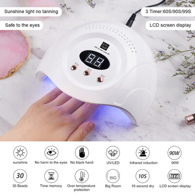 〖Follure〗LED UV 90W Nail Dryer Curing Gel Polish Lamp Light Curing Manicure Machine Nail
〖Follure〗LED UV 90W Nail Dryer Curing Gel Polish Lamp Light Curing Manicure Machine Nail