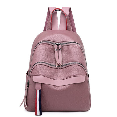 Double shoulder bag lady street Korean version 100 fashion small backpack soft skin black large capacity
Double shoulder bag lady street Korean version 100 fashion small backpack soft skin black large capacity