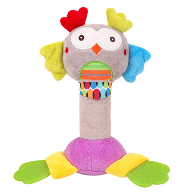 Tailored Animals Hand Bells Musical Baby Soft Toys Developmental Rattle Bed Kids Grip Toy