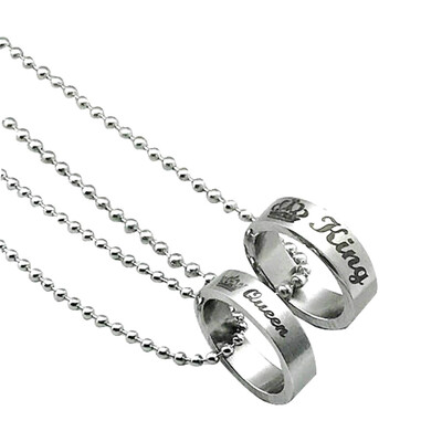 New Stainless Steel King Queen His&Her Promise Ring Necklace Matching Love Couple Necklace Gifts
New Stainless Steel King Queen His&Her Promise Ring Necklace Matching Love Couple Necklace Gifts
