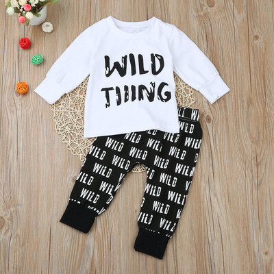 Toddler Kids Baby Boys Outfit Clothes Letter Print Tops T-ShirtLong Pants 1Set 
Toddler Kids Baby Boys Outfit Clothes Letter Print Tops T-ShirtLong Pants 1Set
