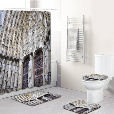 Gobestart Waterproof Bathroom Shower Curtain Set Non-Slip Rug Toilet Lid Cover Bath Mat
Gobestart Waterproof Bathroom Shower Curtain Set Non-Slip Rug Toilet Lid Cover Bath Mat