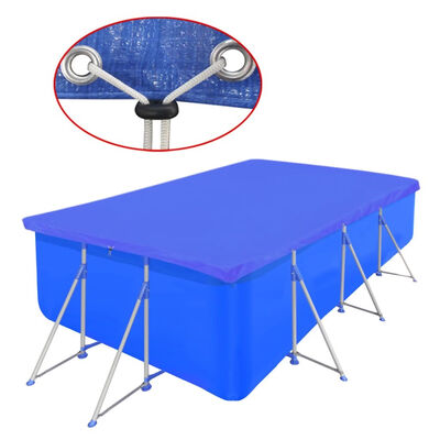 Pool Cover PE Rectangular 17 7" x 8 9" 265 ozyd²