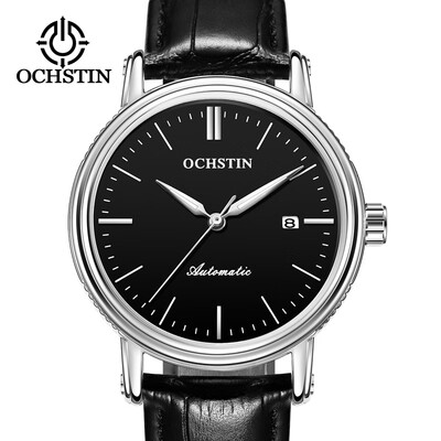 Augustus OCHSTIN leather waterproof calendar mens automatic mechanical watch mens watch