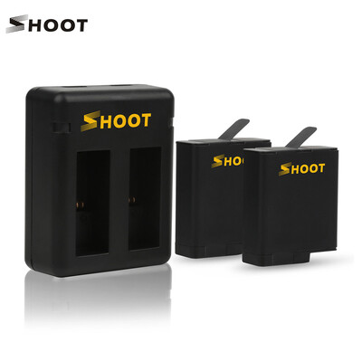 SHOOT XTG374 Sports Action Camera Battery & Battery Charger Set with 2pcs 1220mAh Batteries 2-Slot Battery Charger for GoPro Her
SHOOT XTG374 Sports Action Camera Battery & Battery Charger Set with 2pcs 1220mAh Batteries 2-Slot Battery Charger for GoPro Her