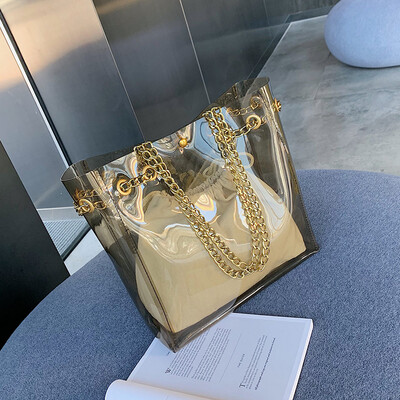 Jelly transparent bag female 2019 new wave Korean version of the wild Messenger bag shoulder chain fashion portable bucket bag
Jelly transparent bag female 2019 new wave Korean version of the wild Messenger bag shoulder chain fashion portable bucket bag