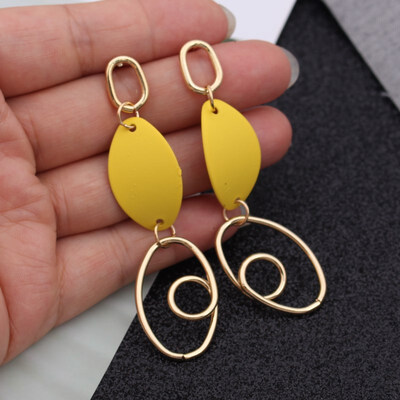 EK537 New Fashion Metal Painted Waterdrop Heart Pendant Earrings for Women Handmade Sweet Wedding Jewelry Christmas Gift
EK537 New Fashion Metal Painted Waterdrop Heart Pendant Earrings for Women Handmade Sweet Wedding Jewelry Christmas Gift