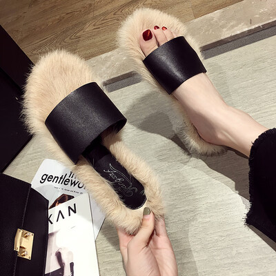 Slippers female ins tide summer Korean version of Joker fashion dew toe rabbit hair drag students flat sandals
Slippers female ins tide summer Korean version of Joker fashion dew toe rabbit hair drag students flat sandals