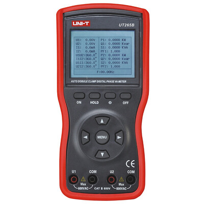UNI-T UT265B Auto Double Clamp Digital Phase Meter VA Volt Ammeter Power Factor Tester Power Meter wFRS-232 & LCD Backlight 
UNI-T UT265B Auto Double Clamp Digital Phase Meter VA Volt Ammeter Power Factor Tester Power Meter wFRS-232 & LCD Backlight