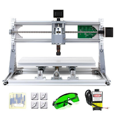 CNC3018 DIY CNC Router Kit 2-in-1 Mini Laser Engraving Machine GRBL Control 3 Axis for PCB PVC Plastic Acrylic Wood Carving Millin 
CNC3018 DIY CNC Router Kit 2-in-1 Mini Laser Engraving Machine GRBL Control 3 Axis for PCB PVC Plastic Acrylic Wood Carving Millin