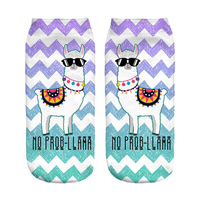 1Pair Women Low Cut Ankle Socks Funny Llama 3D Printing Socks Cotton Hosiery Printed Alpaca Socks
1Pair Women Low Cut Ankle Socks Funny Llama 3D Printing Socks Cotton Hosiery Printed Alpaca Socks