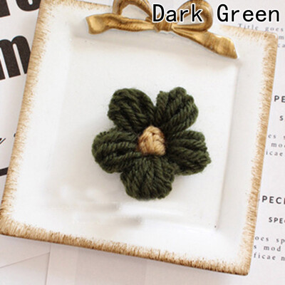 Wool Unisex Lapel Pins For Suits Fabric Flower Brooches