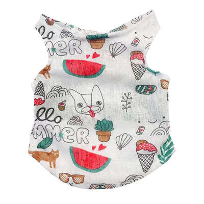 Breathable Print Puppy Vests T-Shirts Summer Pet Dogs Sleeveless Cotton Cat Clothes Soft Shirts Pet Chihuahua Teddy Clothing
Breathable Print Puppy Vests T-Shirts Summer Pet Dogs Sleeveless Cotton Cat Clothes Soft Shirts Pet Chihuahua Teddy Clothing