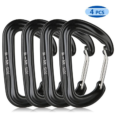 4 PCS Carabiner Clips 16KN3527lbs Heavy Duty for Hammocks Camping Hiking