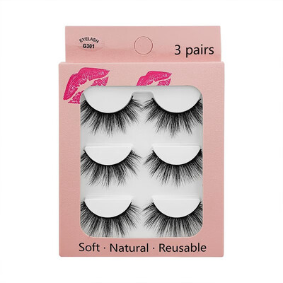 Natural Dense Slender Handmade Reusable Fake Eye Lashes long makeup eyelash extension 3 Pairs 3D Imitation Mink False Eyelashes
Natural Dense Slender Handmade Reusable Fake Eye Lashes long makeup eyelash extension 3 Pairs 3D Imitation Mink False Eyelashes