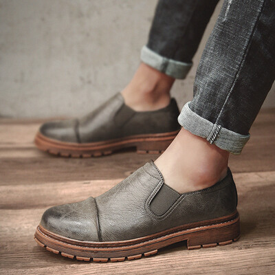 Mens shoes British wind retro tooling shoes fashion shoes trend male Martin boots low help
Mens shoes British wind retro tooling shoes fashion shoes trend male Martin boots low help