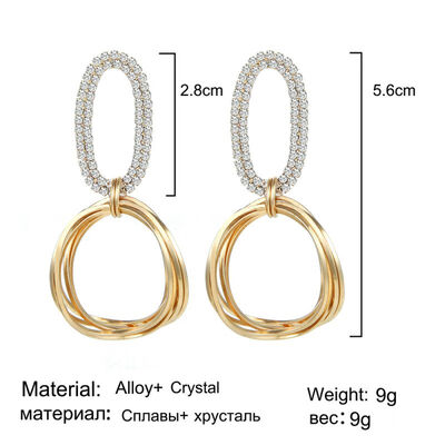 Korean Trend of Earrings in 2019 Silvery Stars geometry Round Irregularity Drop Earrings Crystal Long Party Jewery
Korean Trend of Earrings in 2019 Silvery Stars geometry Round Irregularity Drop Earrings Crystal Long Party Jewery