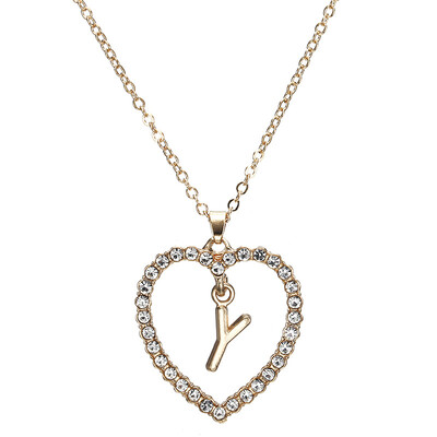 New Fashion Crystal Initial Personalized Letter Heart Pendent Name Necklace for Women Charm Gold Color Chain Choker Jewelry Gift
New Fashion Crystal Initial Personalized Letter Heart Pendent Name Necklace for Women Charm Gold Color Chain Choker Jewelry Gift
