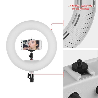 LED Ring Light 192 Pieces LEDs Anchor Live Light 3200K to 5500K Color Temperature 38W Power Ring Video Lamp for Makeup Camera Phon
LED Ring Light 192 Pieces LEDs Anchor Live Light 3200K to 5500K Color Temperature 38W Power Ring Video Lamp for Makeup Camera Phon