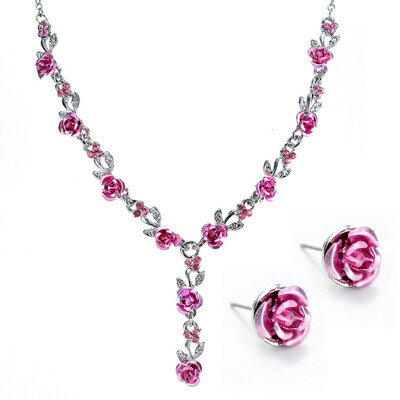 Vintage Necklace Earrings Wedding Bridal Elegant Jewelry Sets For Women Flower Necklace Marriage Beads Jewelry Set Fashion
Vintage Necklace Earrings Wedding Bridal Elegant Jewelry Sets For Women Flower Necklace Marriage Beads Jewelry Set Fashion