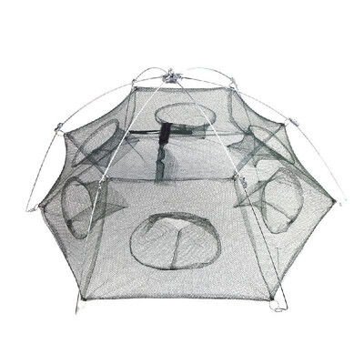 6 Side 6 Holes 100 100cm Large Foldable Fishing Net Trap Shrimp Cage 
6 Side 6 Holes 100 100cm Large Foldable Fishing Net Trap Shrimp Cage