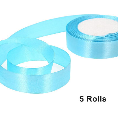 25 YardsRoll 25mm Width Silk Satin Ribbon DIY Wedding Party Decoration Bow Crafts Invitation Card Gift Wrapping Christmas Ribbons