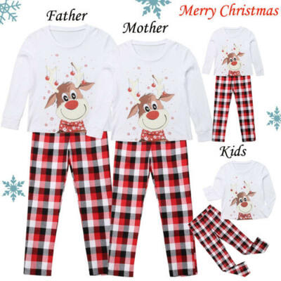 Family Matching Christmas Pajamas Set Women Baby Kids Deer Nightwear Sleepwear
Family Matching Christmas Pajamas Set Women Baby Kids Deer Nightwear Sleepwear