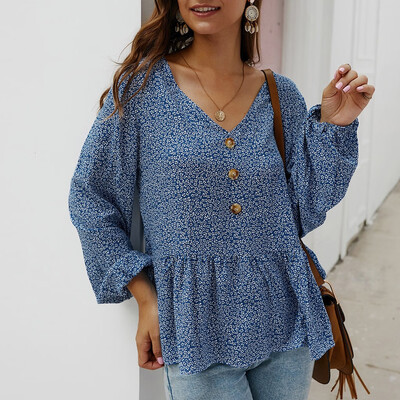 Tailored Women Fashion Floral Print Long Sleeve V-Neck Button Casual Top T-Shirts Blouse
Tailored Women Fashion Floral Print Long Sleeve V-Neck Button Casual Top T-Shirts Blouse