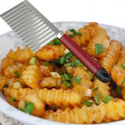 Potato Wavy Edged Cutter Gadget Vegetable Fruit Peeler Potatoes Slicer Stainless Steel Cooking Tools Kitchen Accessories
Potato Wavy Edged Cutter Gadget Vegetable Fruit Peeler Potatoes Slicer Stainless Steel Cooking Tools Kitchen Accessories