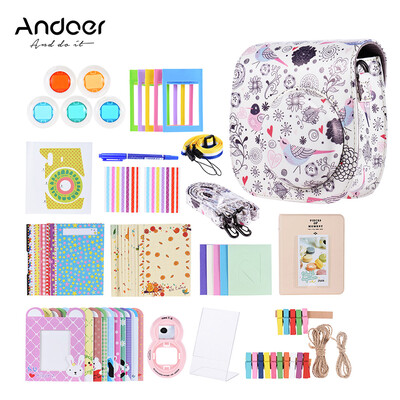 Andoer 14 in 1 Accessories Kit for Fujifilm Instax Mini 888s9 w Camera CaseStrapStickerSelfie Lens5Colored FilterAlbum
Andoer 14 in 1 Accessories Kit for Fujifilm Instax Mini 888s9 w Camera CaseStrapStickerSelfie Lens5Colored FilterAlbum