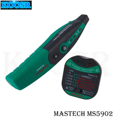 Mastech MS5902 Circuit Breaker LED Tester Finder CATII 600V Zeroline 230V EU Plug Type Fuse Socket Tester
Mastech MS5902 Circuit Breaker LED Tester Finder CATII 600V Zeroline 230V EU Plug Type Fuse Socket Tester