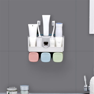 〖Follure〗Toothpaste Dispenser Toothbrush Holder No Drill Wall Mount Bathroom Storage Rack
〖Follure〗Toothpaste Dispenser Toothbrush Holder No Drill Wall Mount Bathroom Storage Rack