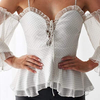 Nomeni Fashion Women Sexy Dot Bandage Lace-up Long Sleeve Camisole Blouse T-shirt Tops
Nomeni Fashion Women Sexy Dot Bandage Lace-up Long Sleeve Camisole Blouse T-shirt Tops