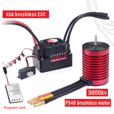 Tailored Waterproof Combo F540 Brushless Motor w 45A ESCProgram Card for 110 RC Car
Tailored Waterproof Combo F540 Brushless Motor w 45A ESCProgram Card for 110 RC Car