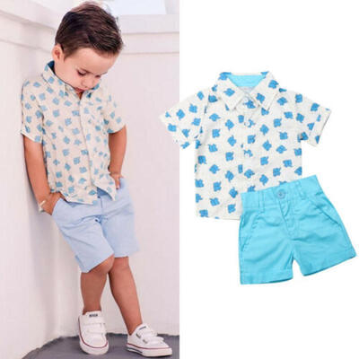 US Toddler Baby Boy Formal Suit Elephant ShirtShort Pants Summer Outfit Clothes
US Toddler Baby Boy Formal Suit Elephant ShirtShort Pants Summer Outfit Clothes