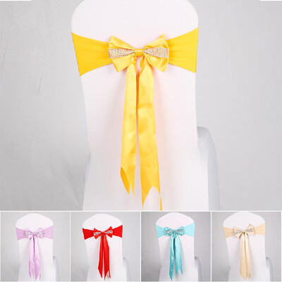 Chair Sash Bow Elastic Chair Ribbon Back Tie Bands for Wedding Party Ceremony Banquet
Chair Sash Bow Elastic Chair Ribbon Back Tie Bands for Wedding Party Ceremony Banquet