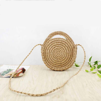 Woven Straw Round Handbag Retro Rattan Women Shoulder Bag Boho Summer Beach Messenger Bags Fashion Designer Female Handbag Totes
Woven Straw Round Handbag Retro Rattan Women Shoulder Bag Boho Summer Beach Messenger Bags Fashion Designer Female Handbag Totes