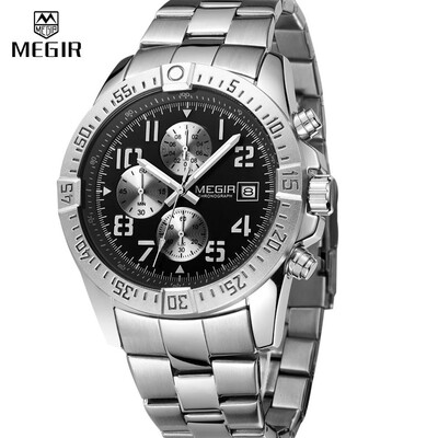 Meigel MEGIR steel belt watch multi-function waterproof sports watch business mens watch
Meigel MEGIR steel belt watch multi-function waterproof sports watch business mens watch