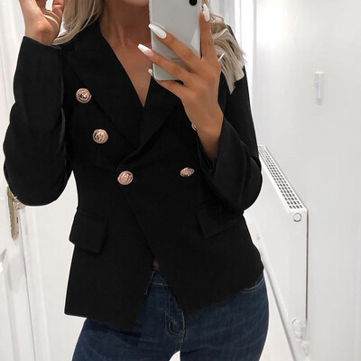 New Arrival Autumn Fashion Women Suit Jacket Coat Long Sleeve Solid Color Button Up Cardigan Tops
New Arrival Autumn Fashion Women Suit Jacket Coat Long Sleeve Solid Color Button Up Cardigan Tops