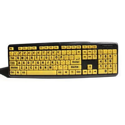 T501 Portable USB Wired 104-Key Desktop Computer Keyboard With Bold Font Design For Old People
T501 Portable USB Wired 104-Key Desktop Computer Keyboard With Bold Font Design For Old People