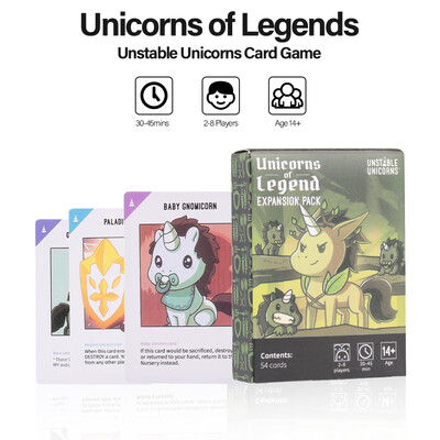 Unicorns of Legends Unstable Unicorns Card Game Party Play Cards A Card Game for Kids Children
Unicorns of Legends Unstable Unicorns Card Game Party Play Cards A Card Game for Kids Children
