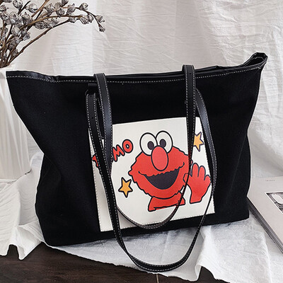 Korean female 2019 new summer fashion large-capacity shoulder bag tote bag Joker portable canvas bag
Korean female 2019 new summer fashion large-capacity shoulder bag tote bag Joker portable canvas bag