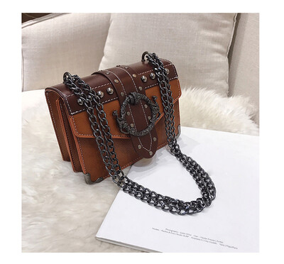 Tailored Woman Trendy Metal Rivet Shoulder Bags Small Chain Square Leisure Crossbody Bags 
Tailored Woman Trendy Metal Rivet Shoulder Bags Small Chain Square Leisure Crossbody Bags